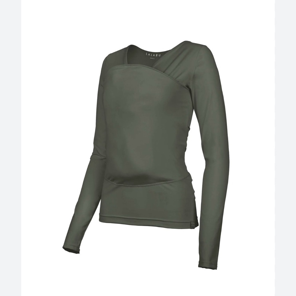 LALABU Olive Scoop Neck Women's Sweater